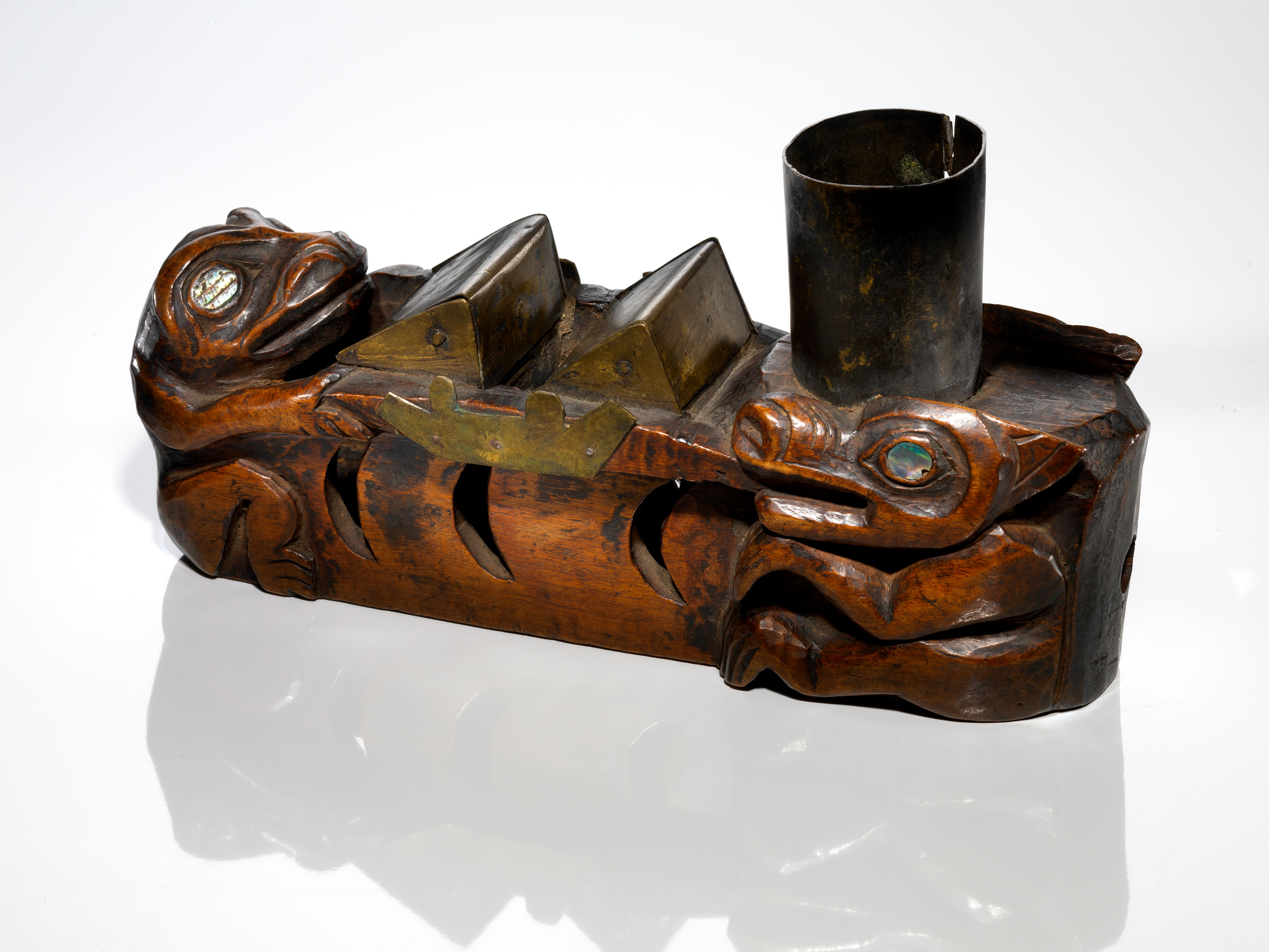 The pipe G.T. Emmons collected from Lituya Bay, now in the National Museum of the American Indian, New York. Courtesy of the National Museum of the American Indian.